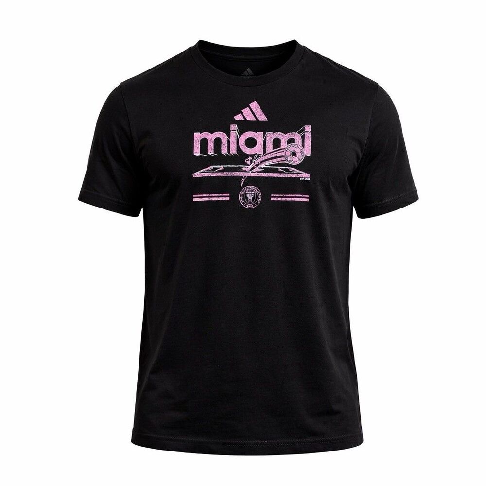 Adidas Womens Inter Miami CF T-Shirt , XL Black Short Sleeved  Soccer/Fútbol Fan